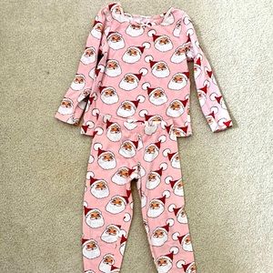 Pink Chicken Santa PJs